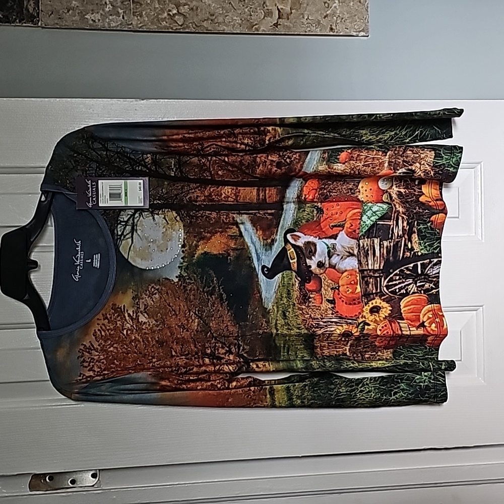Gloria Vanderbilt Halloween Shirt Size L - Picture 11 of 12